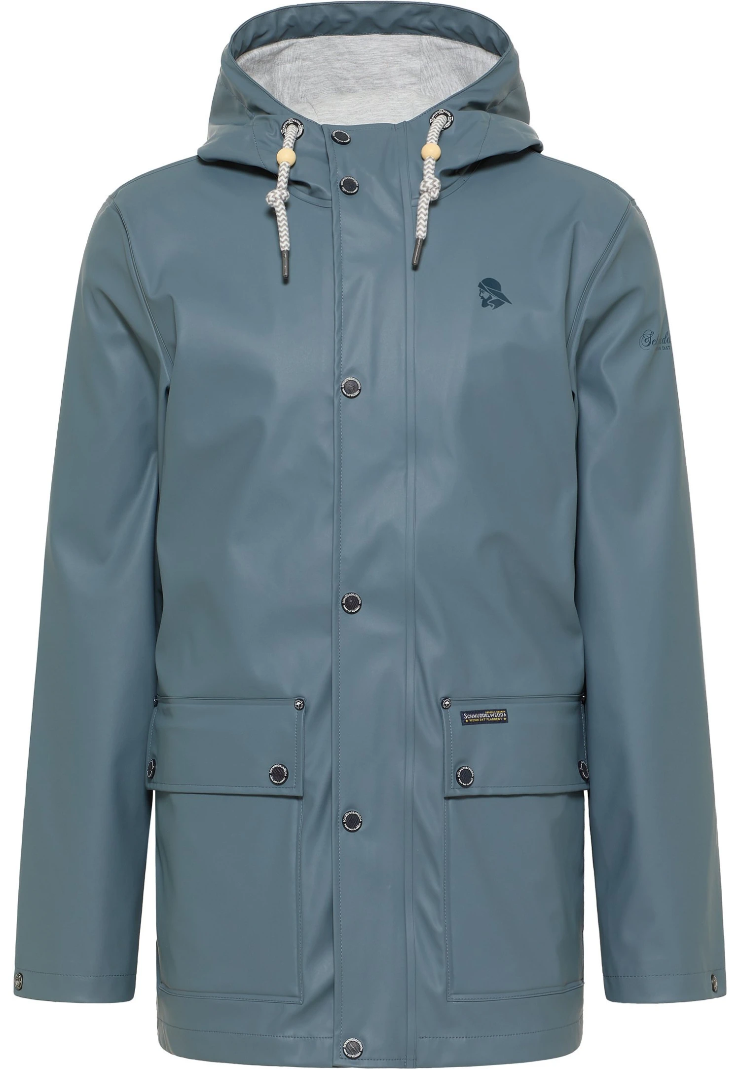 Schmuddelwedda ParkaBlaugrau Uomo Cappotti WD222T07D-K13 5 Schmuddelwedda ParkaBlaugrau Uomo Cappotti WD222T07D-K13 - immagine 5