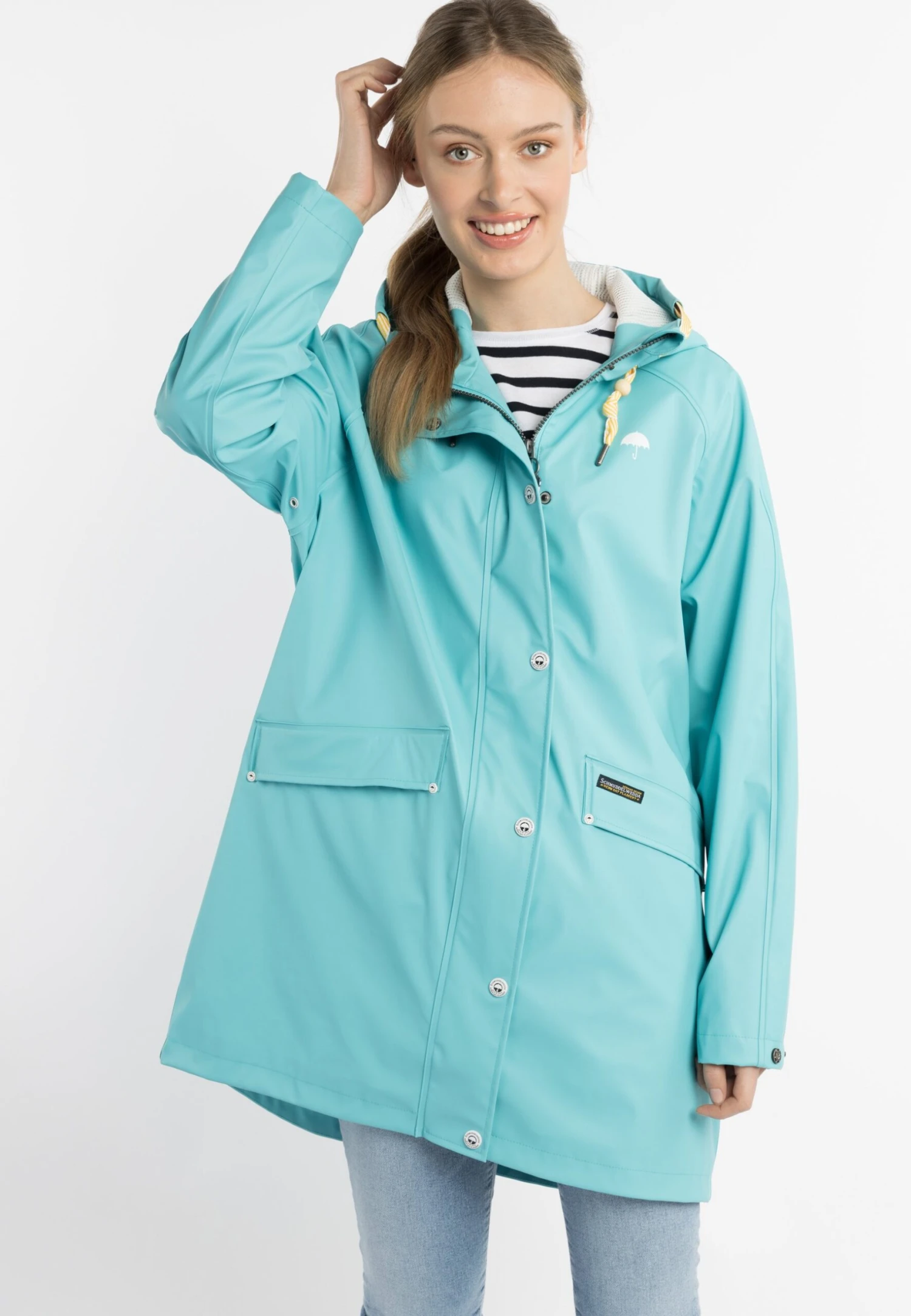 Schmuddelwedda Incus - Parka - Aqua 1 Schmuddelwedda Incus - Parka - Aqua