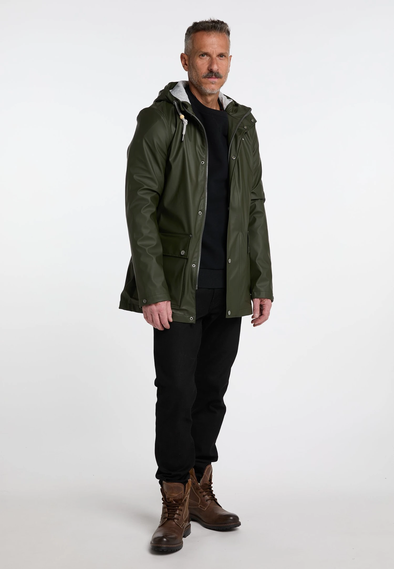 Schmuddelwedda Parka - Dunkeloliv 2 Schmuddelwedda Parka - Dunkeloliv - immagine 2