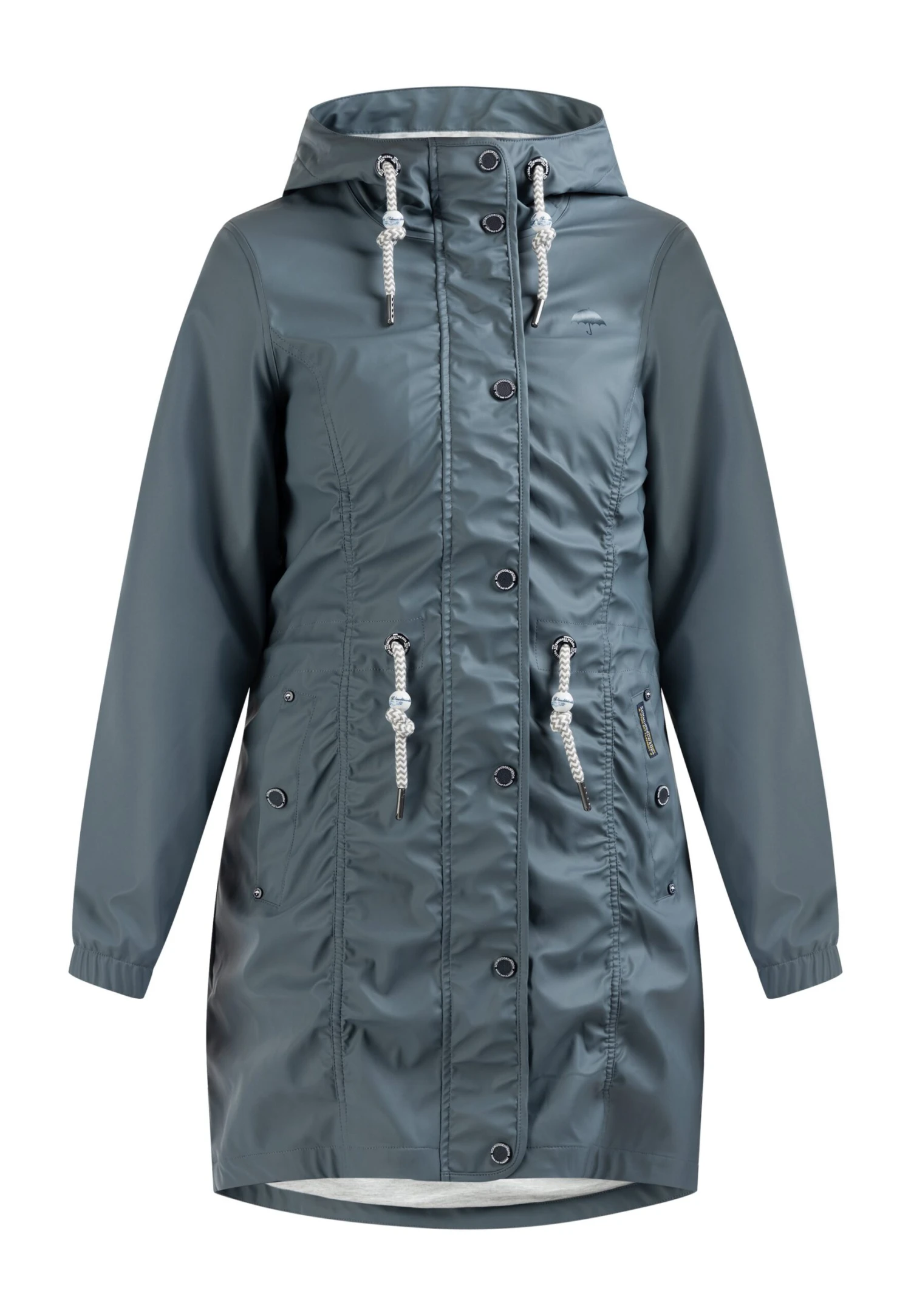 Schmuddelwedda Regen - Parka - Blue Grey 5 Schmuddelwedda Regen - Parka - Blue Grey - immagine 5