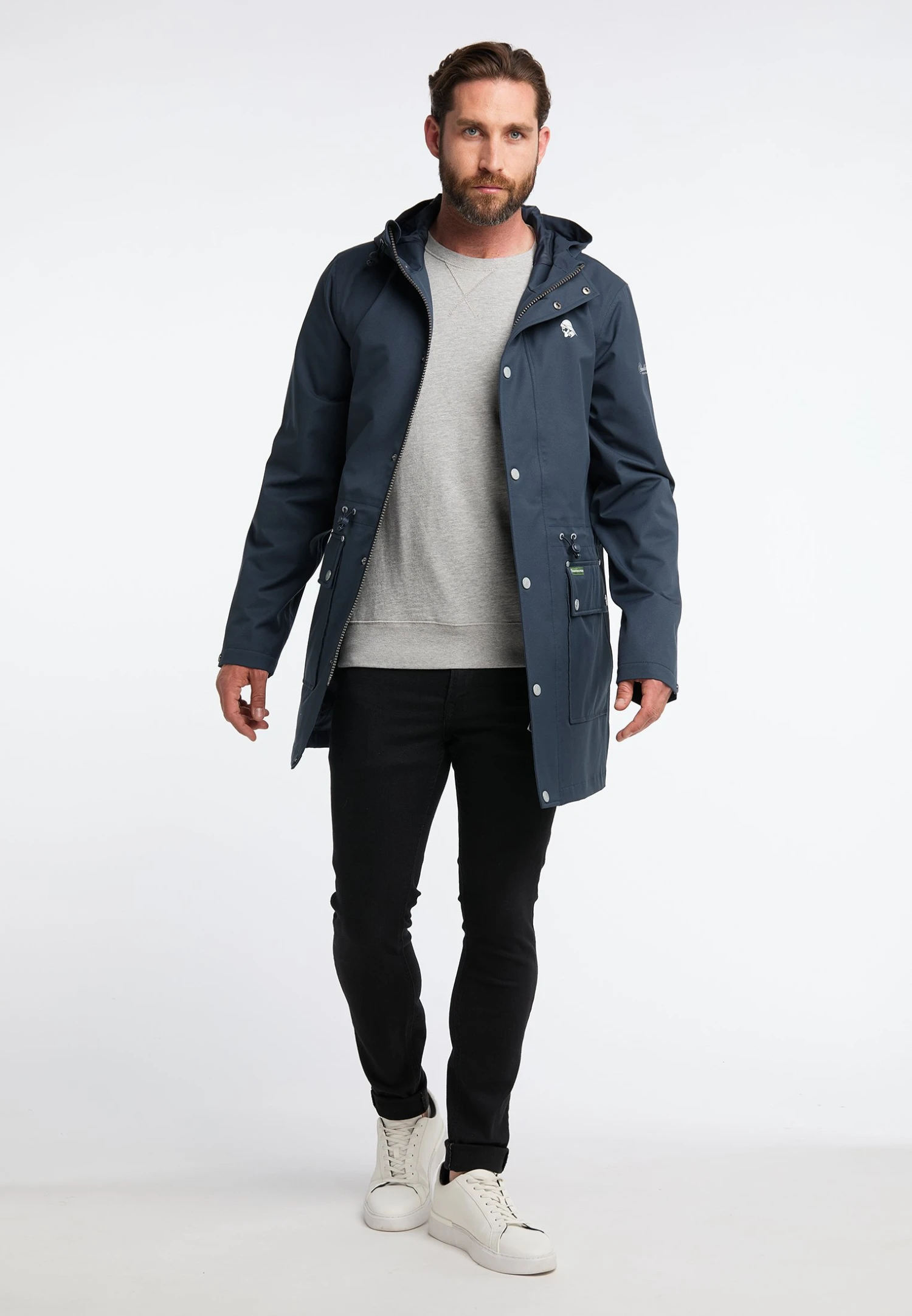 Schmuddelwedda ParkaMarine Marine Uomo Cappotti WD222T092-K12 2 Schmuddelwedda ParkaMarine Marine Uomo Cappotti WD222T092-K12 - immagine 2