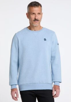 Schmuddelwedda FelpaHellblau Melange Uomo Maglieria E Felpe WD222S02Z-K13