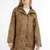 Schmuddelwedda Oversize Mit Leo-Print BridgeportGiacca A VentoSchwarz Beige Leo Donna Giacche E Blazer WD221G05D-B11