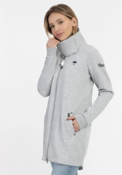 Schmuddelwedda Felpa Con ZipHellgrau Melange Donna Felpe WD221J08E-C11