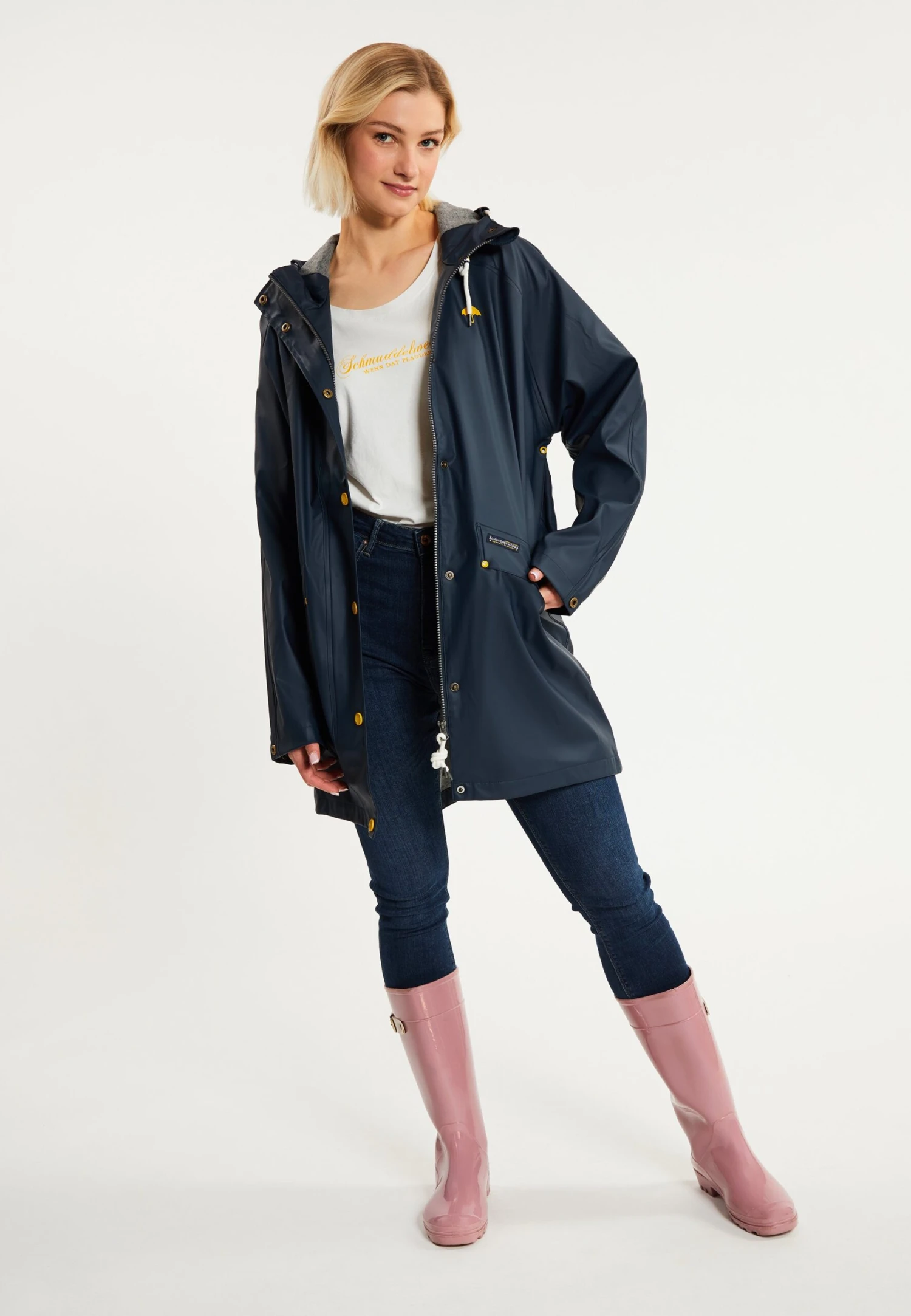 Schmuddelwedda IncusParkaMarine Grau Melange Donna Giacche E Blazer WD221U0MQ-K18 2 Schmuddelwedda IncusParkaMarine Grau Melange Donna Giacche E Blazer WD221U0MQ-K18 - immagine 2