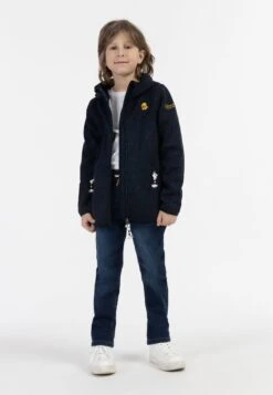 Schmuddelwedda Giacca In PileMarine Melange Bambini Abbigliamento Outwear WD224K000-K11