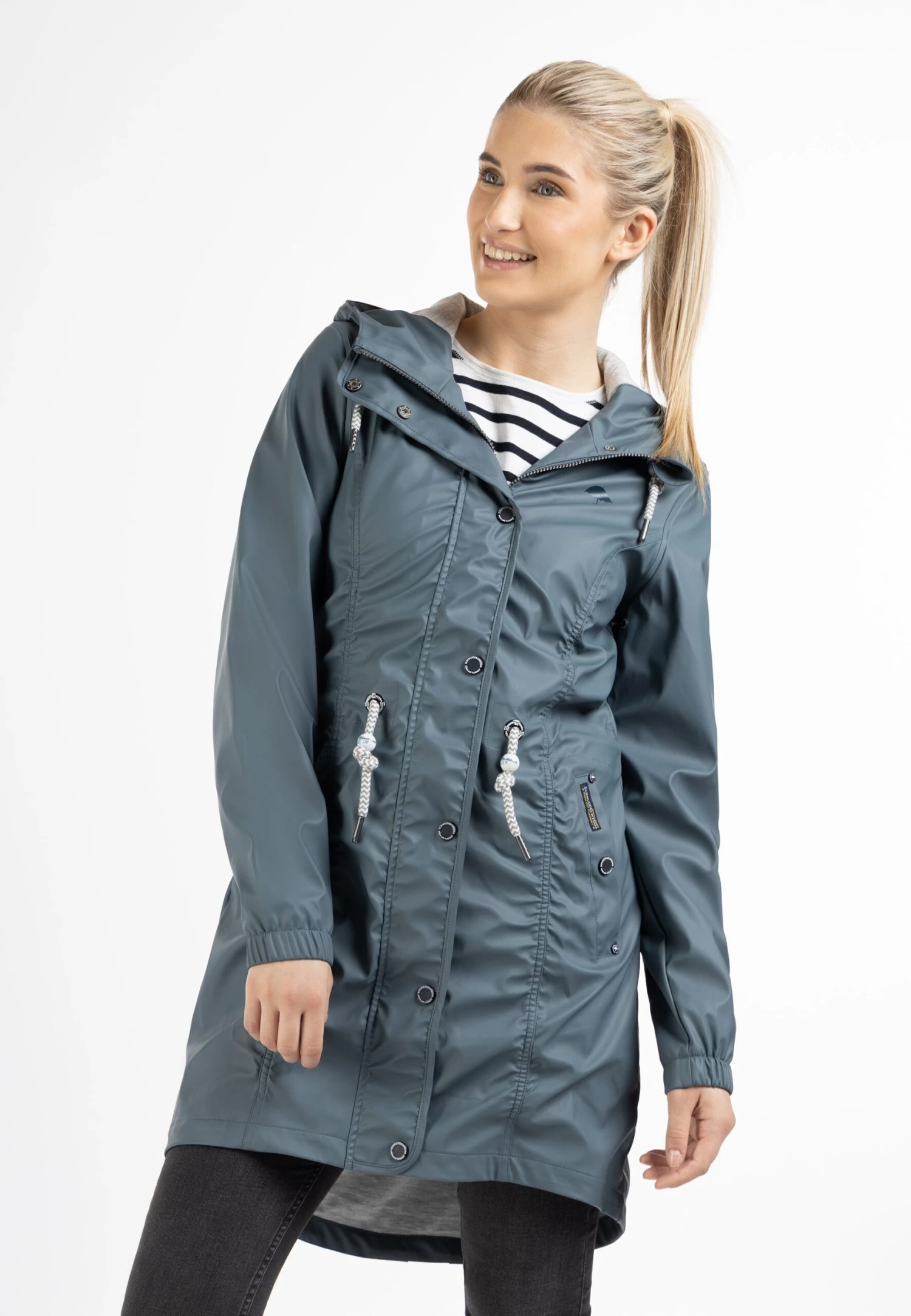 Schmuddelwedda Regen - Parka - Blue Grey 1 Schmuddelwedda Regen - Parka - Blue Grey