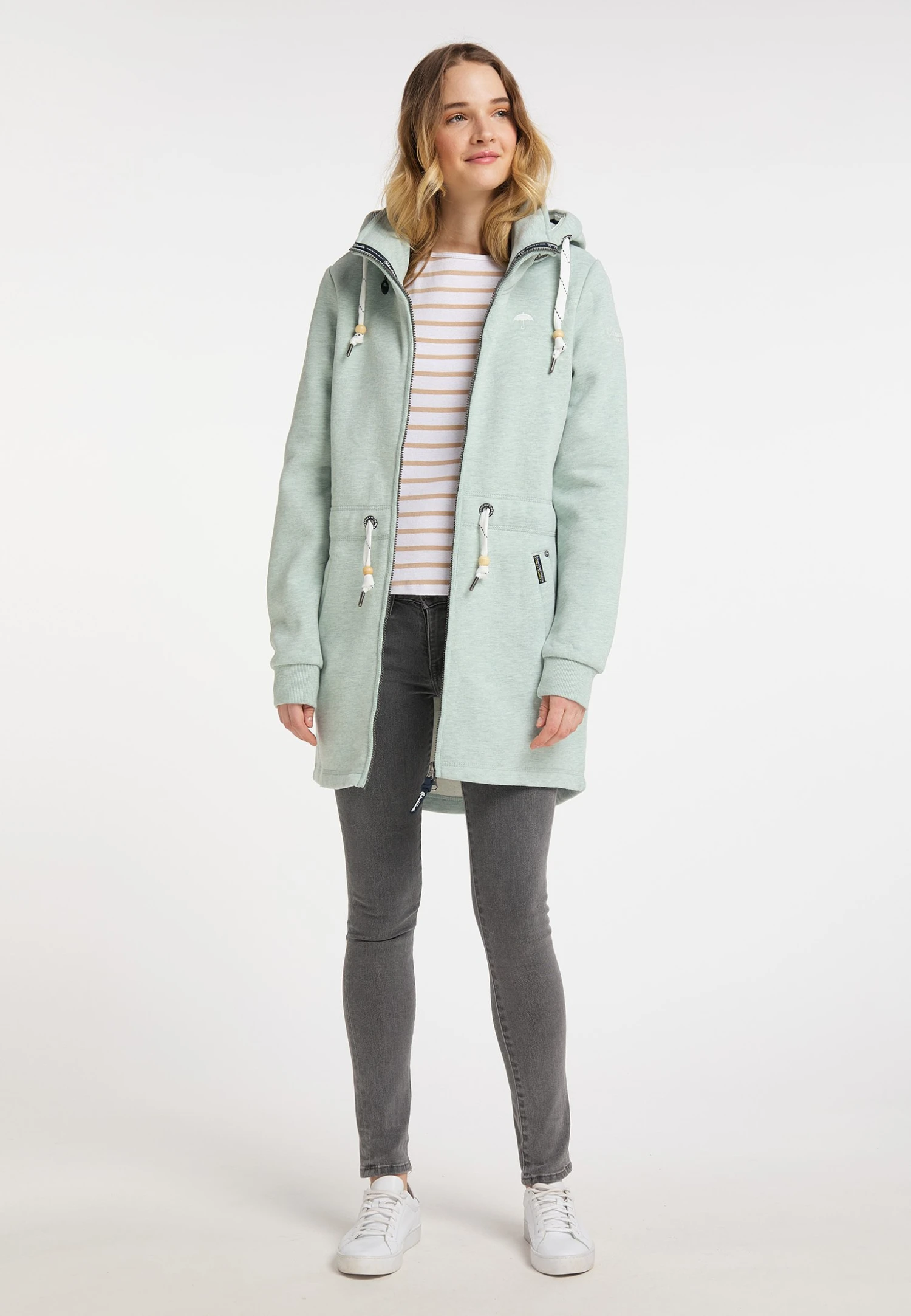 Schmuddelwedda Lange YasannaFelpa Con ZipSalbei Melange Donna Felpe WD221J089-M11 1 Schmuddelwedda Lange YasannaFelpa Con ZipSalbei Melange Donna Felpe WD221J089-M11