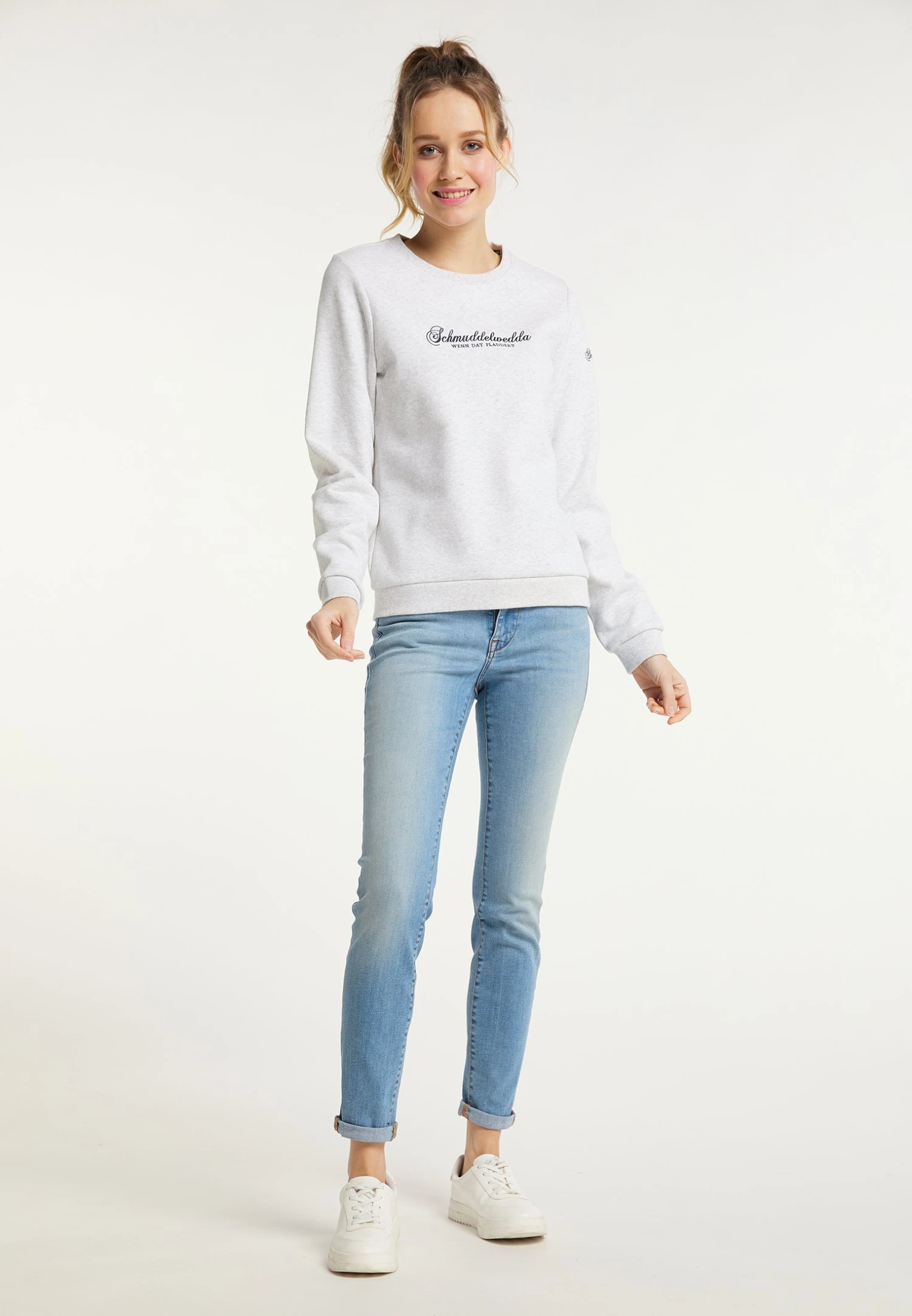 Schmuddelwedda FelpaWollweiss Melange Donna Felpe WD221J05D-A12 2 Schmuddelwedda FelpaWollweiss Melange Donna Felpe WD221J05D-A12 - immagine 2