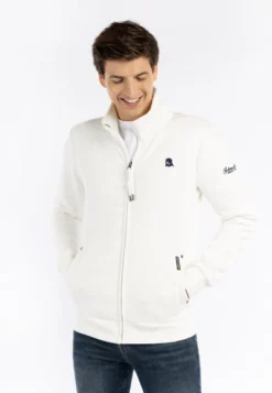 Schmuddelwedda 11 Schmuddelwedda YasannaFelpa Con ZipWollweiss Uomo Maglieria E Felpe WD222S06T-A11