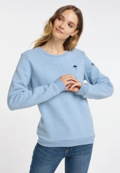 Schmuddelwedda FelpaHellblau Melange Donna Felpe WD221J04Y-K14