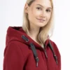Schmuddelwedda YasannaFelpa Con ZipDunkelrot Donna Felpe WD221J07R-G11
