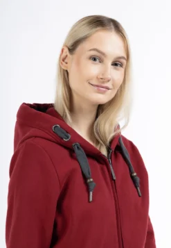 Schmuddelwedda YasannaFelpa Con ZipDunkelrot Donna Felpe WD221J07R-G11