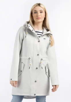 Schmuddelwedda ParkaGrauweiss Donna Giacche E Blazer WD221U0K5-C14