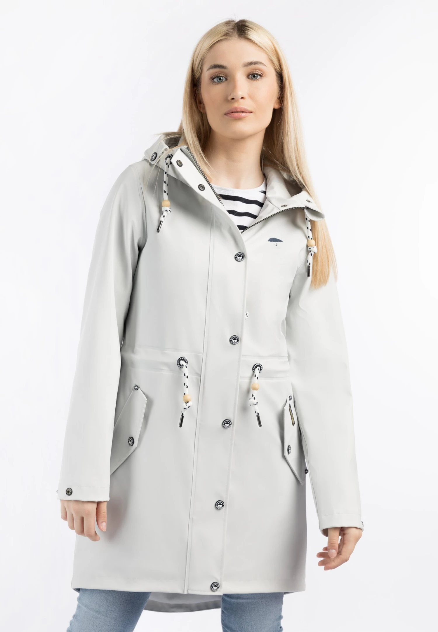 Schmuddelwedda ParkaGrauweiss Donna Giacche E Blazer WD221U0K5-C14 1 Schmuddelwedda ParkaGrauweiss Donna Giacche E Blazer WD221U0K5-C14