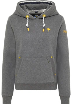 Schmuddelwedda Felpa Con CappuccioGrau Melange Donna Felpe WD221J04N-C12 -Schmuddelwedda 4ed10c57addf499699c28d1d913531b0