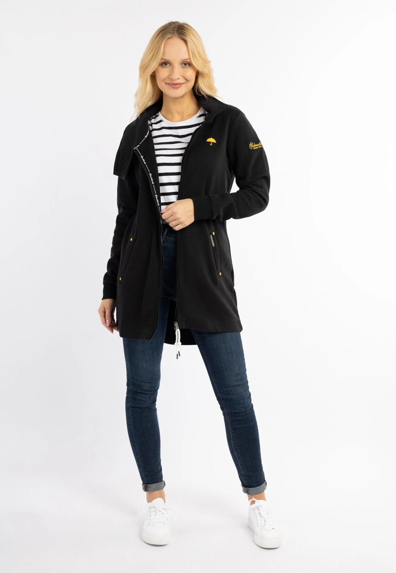 Schmuddelwedda Felpa Con ZipSchwarz Donna Felpe WD221J08B-Q11 2 Schmuddelwedda Felpa Con ZipSchwarz Donna Felpe WD221J08B-Q11 - immagine 2