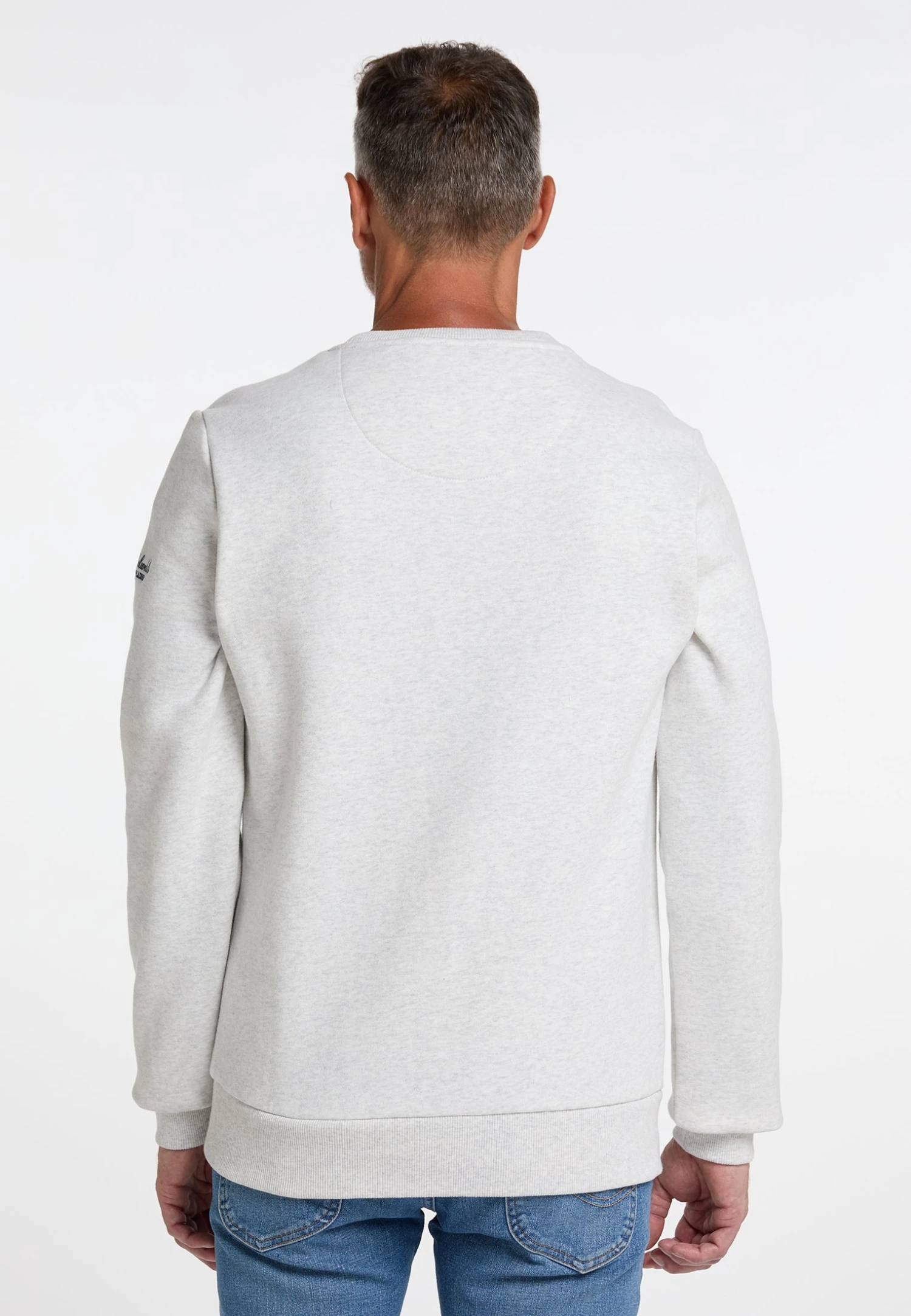 Schmuddelwedda FelpaWollweiss Melange Uomo Maglieria E Felpe WD222S02Z-A12 3 Schmuddelwedda FelpaWollweiss Melange Uomo Maglieria E Felpe WD222S02Z-A12 - immagine 3