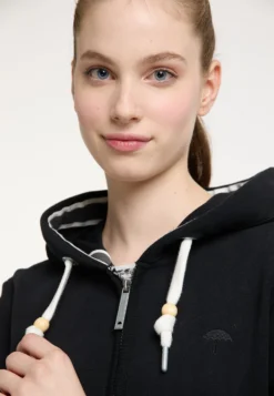 Schmuddelwedda Felpa Con ZipSchwarz Donna Felpe WD221J086-Q11 -Schmuddelwedda 57fb3cac86714c54815e768ca5a5ed6e