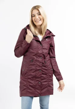 Schmuddelwedda RegenParkaRed Wine Donna Cappotti WD221U0OJ-G13
