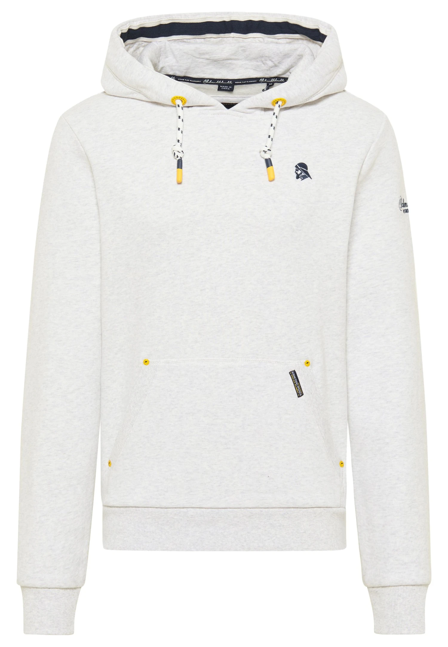 Schmuddelwedda Felpa Con CappuccioWollweiss Melange Uomo Maglieria E Felpe WD222S02R-A12 5 Schmuddelwedda Felpa Con CappuccioWollweiss Melange Uomo Maglieria E Felpe WD222S02R-A12 - immagine 5