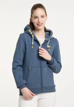 Schmuddelwedda YasannaFelpa Con ZipMarine Melange Donna Felpe WD221J07R-K13