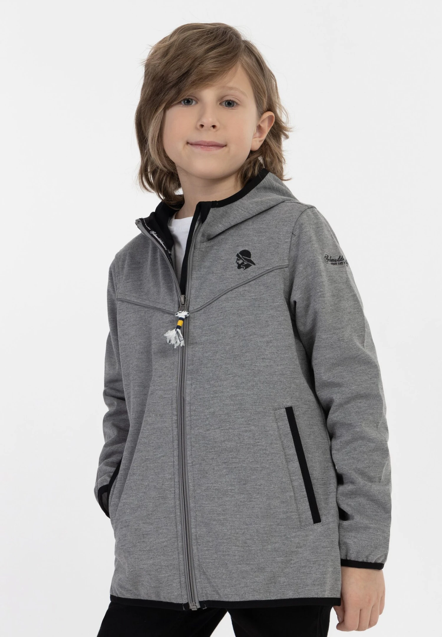 Schmuddelwedda Giacca OutdoorGrau Melange Bambini Abbigliamento Outwear WD224L005-C11 2 Schmuddelwedda Giacca OutdoorGrau Melange Bambini Abbigliamento Outwear WD224L005-C11 - immagine 2