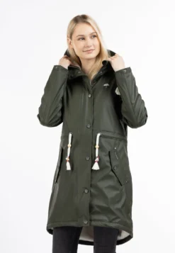 Schmuddelwedda Regenmantel Mit Webpelzfutter KeytiParkaDunkel Oliv Donna Giacche E Blazer WD221U0P7-M11
