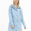 Schmuddelwedda RegenParkaIce Blue Donna Cappotti WD221U0OJ-K11