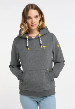 Schmuddelwedda Felpa Con CappuccioGrau Melange Donna Felpe WD221J04N-C12