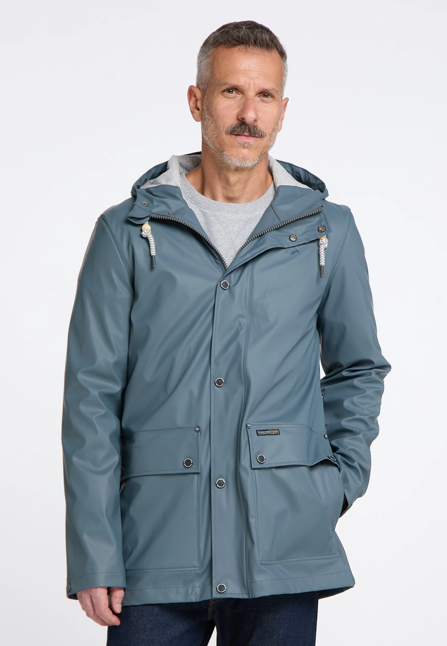 Schmuddelwedda ParkaBlaugrau Uomo Cappotti WD222T07D-K13 1 Schmuddelwedda ParkaBlaugrau Uomo Cappotti WD222T07D-K13