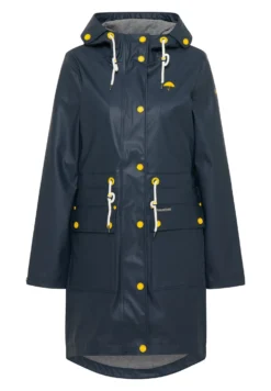 Schmuddelwedda Regen IncusParkaMarine Grau Melange Donna Cappotti WD221U0RI-K13 -Schmuddelwedda 804425268e6e4b2db187c5a76eaf1528