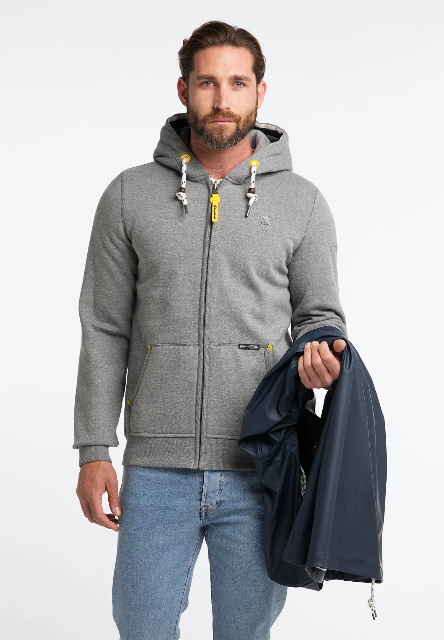 Schmuddelwedda 3-In-1ParkaMarine Grau Melange Uomo Cappotti WD222T08W-K13 4 Schmuddelwedda 3-In-1ParkaMarine Grau Melange Uomo Cappotti WD222T08W-K13 - immagine 4