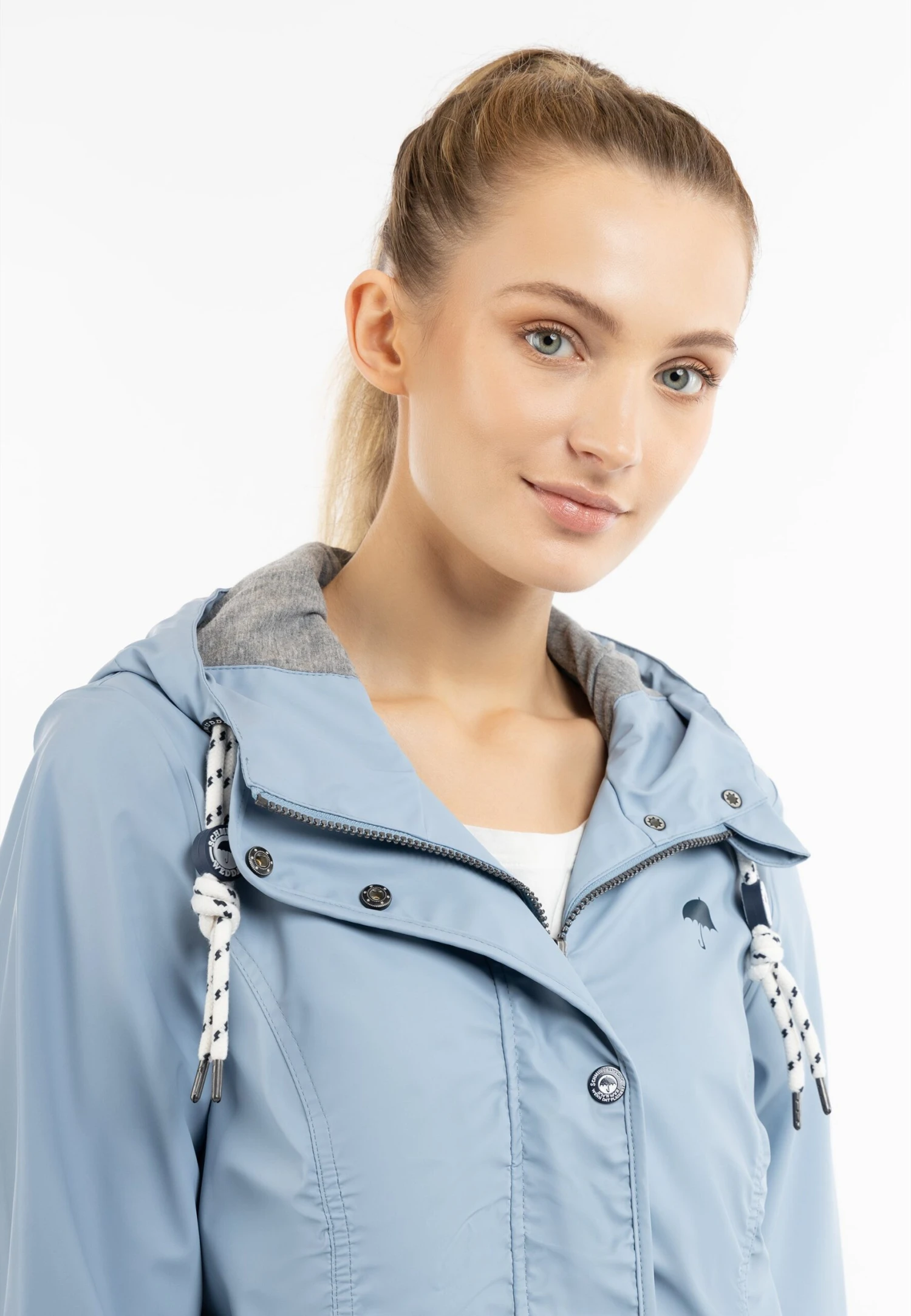 Schmuddelwedda RegenParkaLight Blue Donna Cappotti WD221U0OJ-K15 4 Schmuddelwedda RegenParkaLight Blue Donna Cappotti WD221U0OJ-K15 - immagine 4