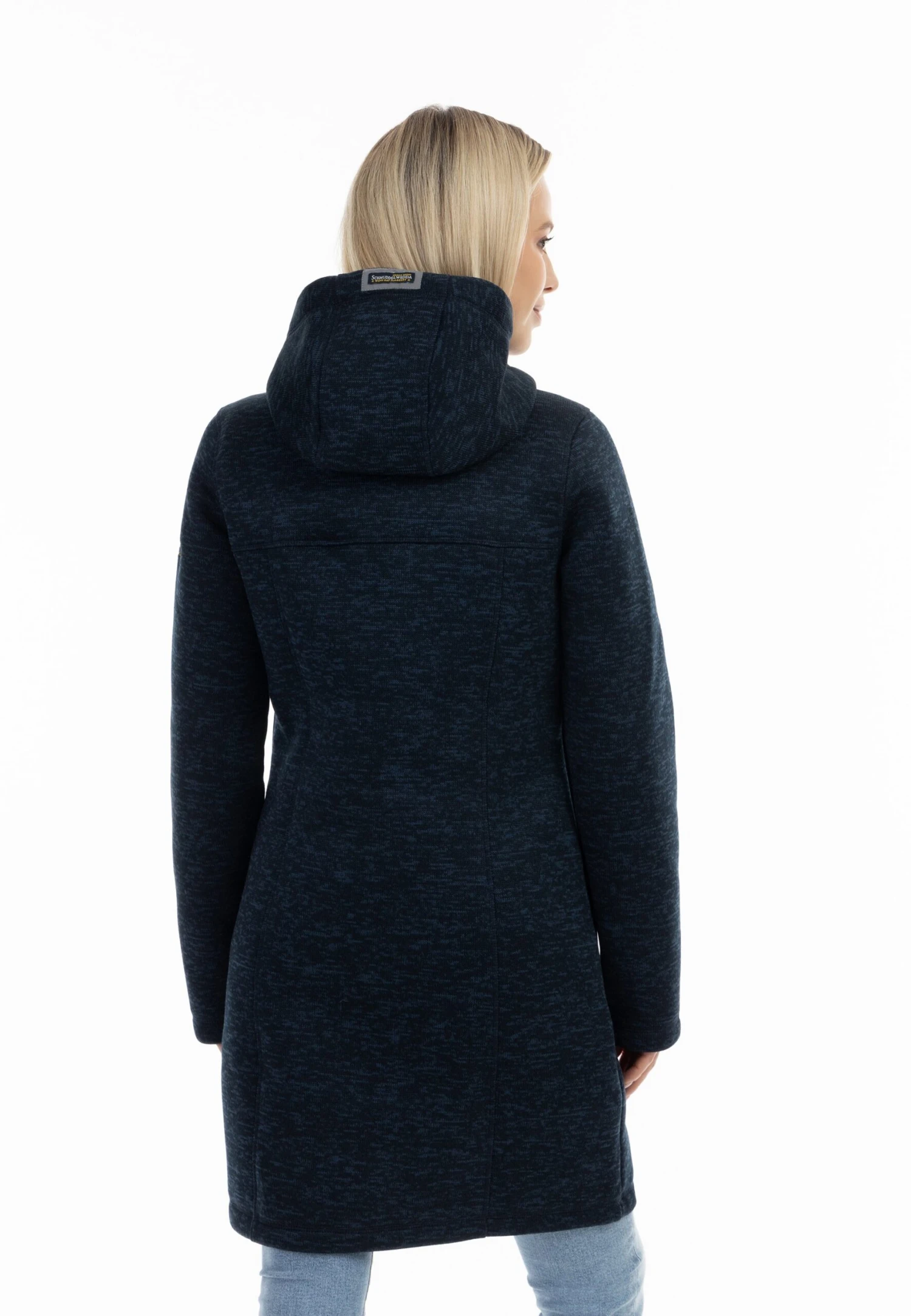 Schmuddelwedda Cappotto Corto - Marine Melange 3 Schmuddelwedda Cappotto Corto - Marine Melange - immagine 3