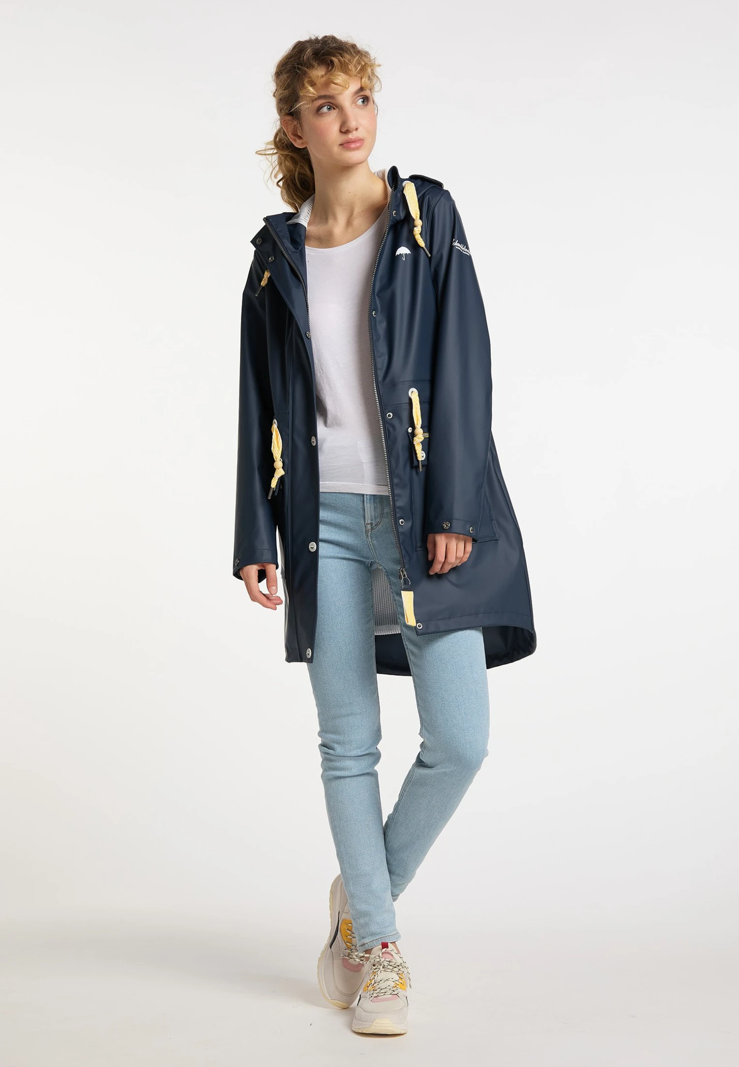 Schmuddelwedda Regen IncusParkaMarine Weiss Donna Cappotti WD221U0RI-K12 2 Schmuddelwedda Regen IncusParkaMarine Weiss Donna Cappotti WD221U0RI-K12 - immagine 2