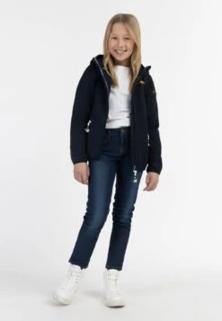 Schmuddelwedda Für KilataGiacca In PileMarine Melange Bambini Abbigliamento Outwear WD223J001-K11