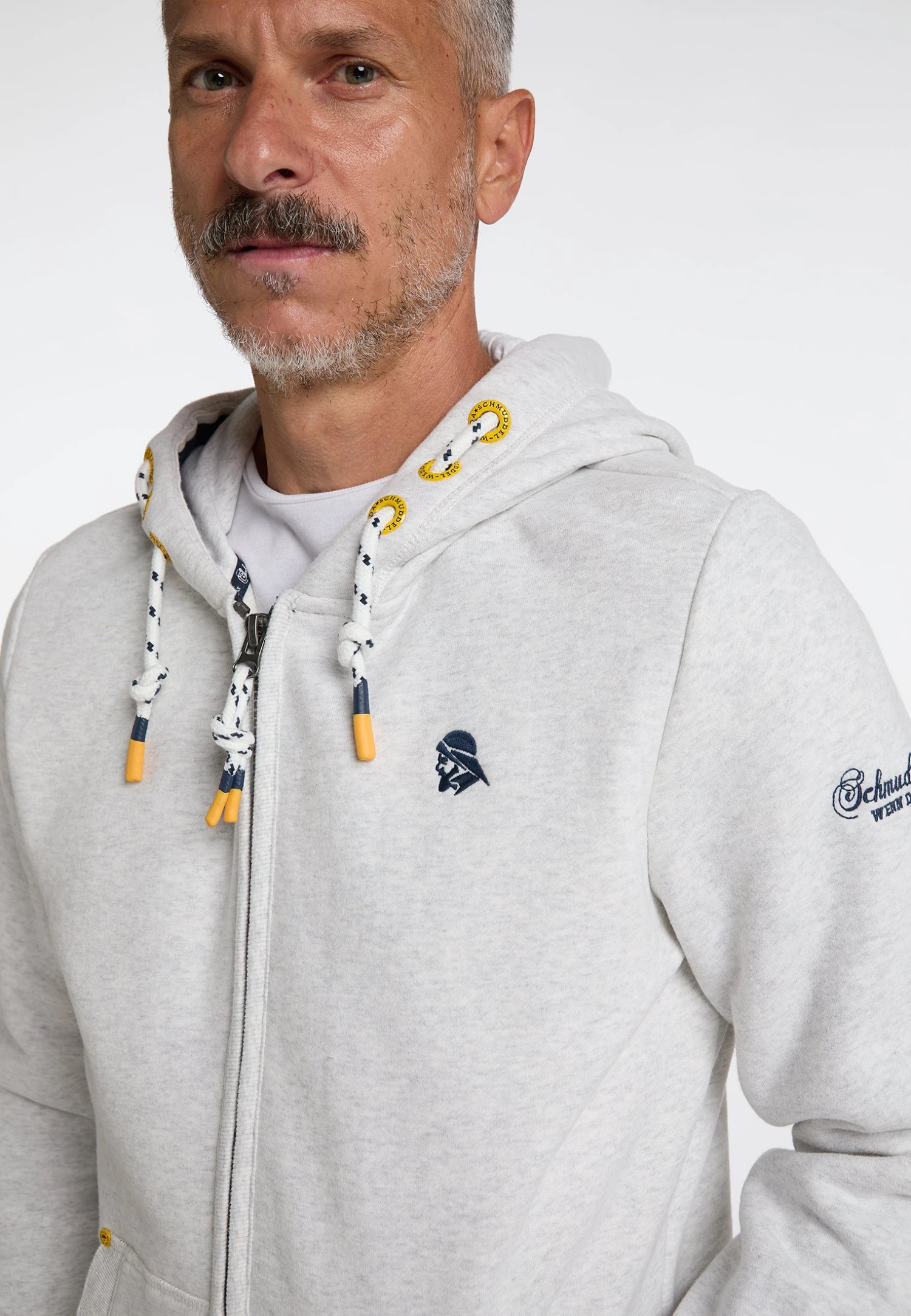 Schmuddelwedda Felpa Con ZipWollweiss Melange Uomo Maglieria E Felpe WD222S02H-A12 4 Schmuddelwedda Felpa Con ZipWollweiss Melange Uomo Maglieria E Felpe WD222S02H-A12 - immagine 4