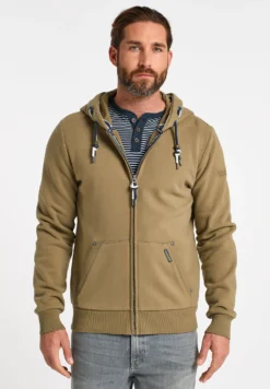 Schmuddelwedda 5 Schmuddelwedda Felpa Con ZipOliv Uomo Maglieria E Felpe WD222S02H-N11