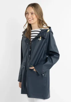 Schmuddelwedda IncusParkaMarine Weiss Donna Giacche E Blazer WD221U0MQ-K13