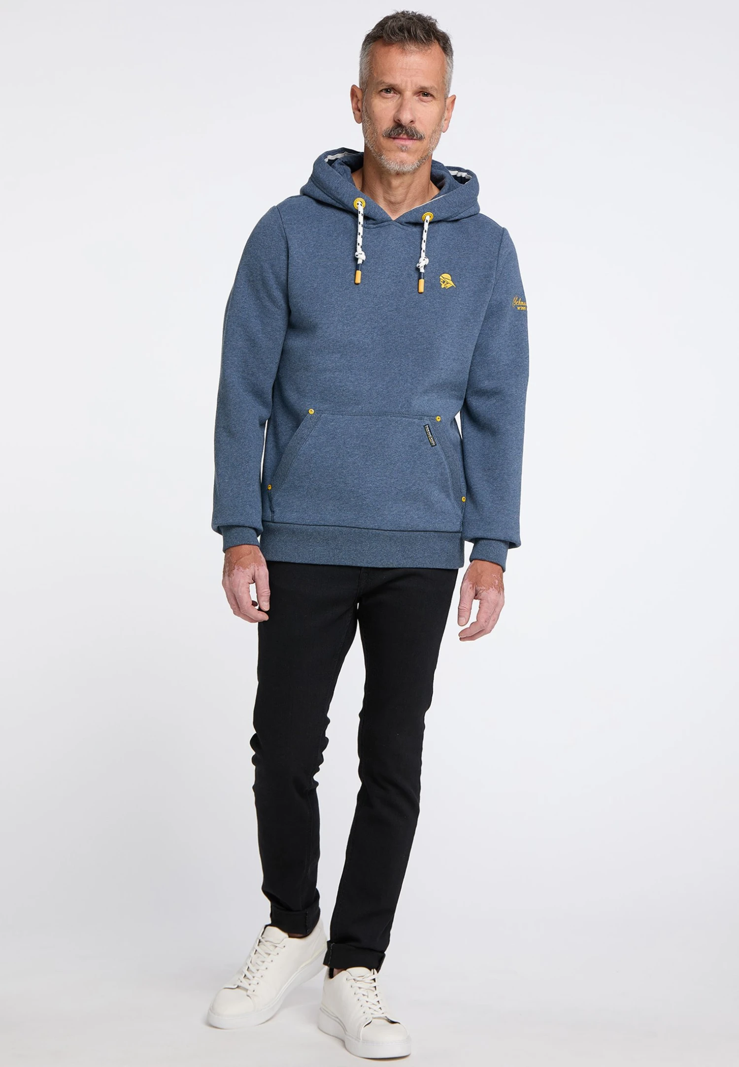 Schmuddelwedda Felpa Con CappuccioMarine Melange Uomo Maglieria E Felpe WD222S02R-K13 2 Schmuddelwedda Felpa Con CappuccioMarine Melange Uomo Maglieria E Felpe WD222S02R-K13 - immagine 2