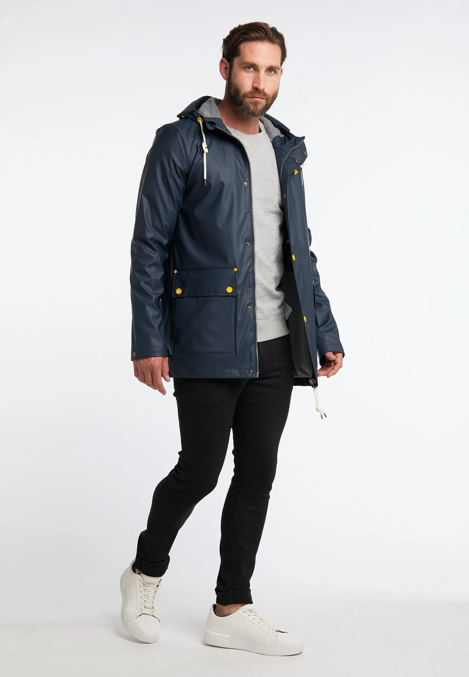 Schmuddelwedda IncusParkaMarine Grau Melange Uomo Giacche WD222T0B6-K13 2 Schmuddelwedda IncusParkaMarine Grau Melange Uomo Giacche WD222T0B6-K13 - immagine 2