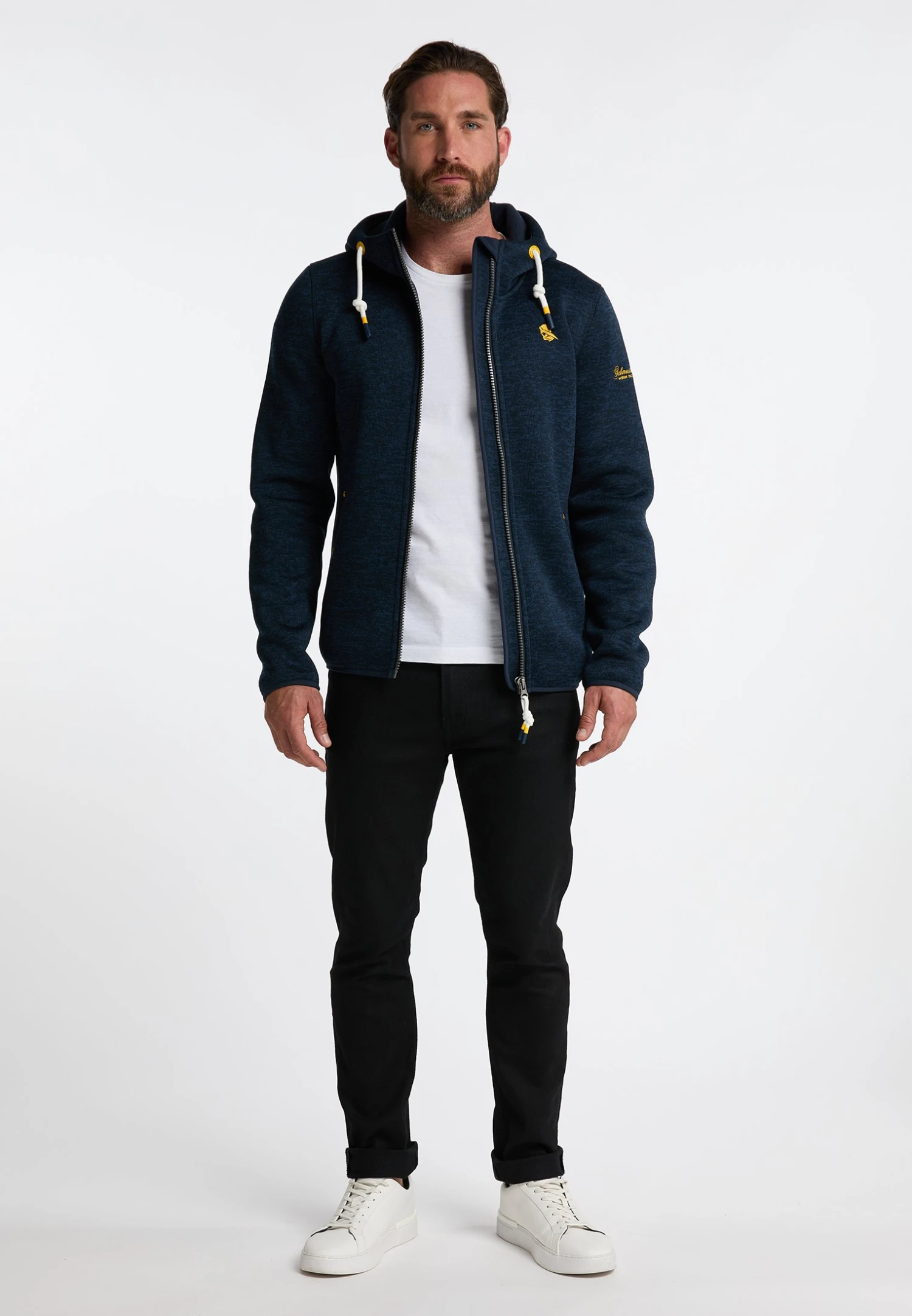 Schmuddelwedda PhilonCardiganMarine Melange Uomo Maglieria WD222Q00V-K11 2 Schmuddelwedda PhilonCardiganMarine Melange Uomo Maglieria WD222Q00V-K11 - immagine 2