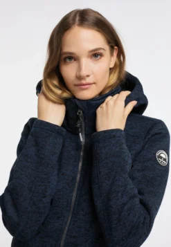 Schmuddelwedda FraullyCappotto CortoMottled Dark Blue Donna Cappotti WD221U0PS-K12 -Schmuddelwedda a9c86952ddfd4b2ca129f084bf151a1c