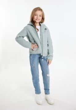 Schmuddelwedda Mit TeddyGiacca In PileMint Melange Bambini Abbigliamento Outwear WD223K001-M11