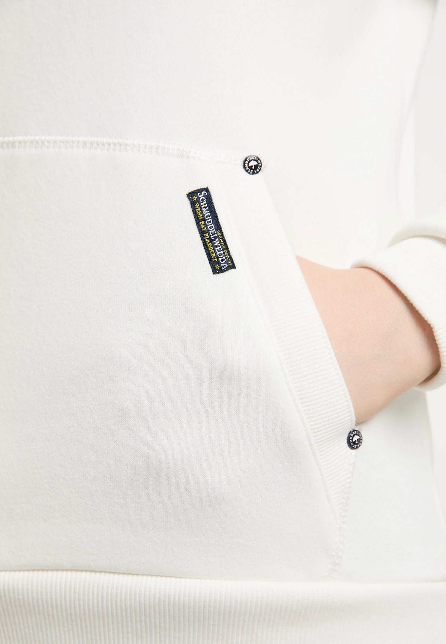 Schmuddelwedda Felpa Con CappuccioWollweiss Donna Felpe WD221J04N-A12 4 Schmuddelwedda Felpa Con CappuccioWollweiss Donna Felpe WD221J04N-A12 - immagine 4