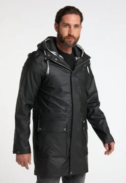 Schmuddelwedda 3-In-1ParkaSchwarz Dunkelgrau Melange Uomo Giacche WD222T08W-Q12