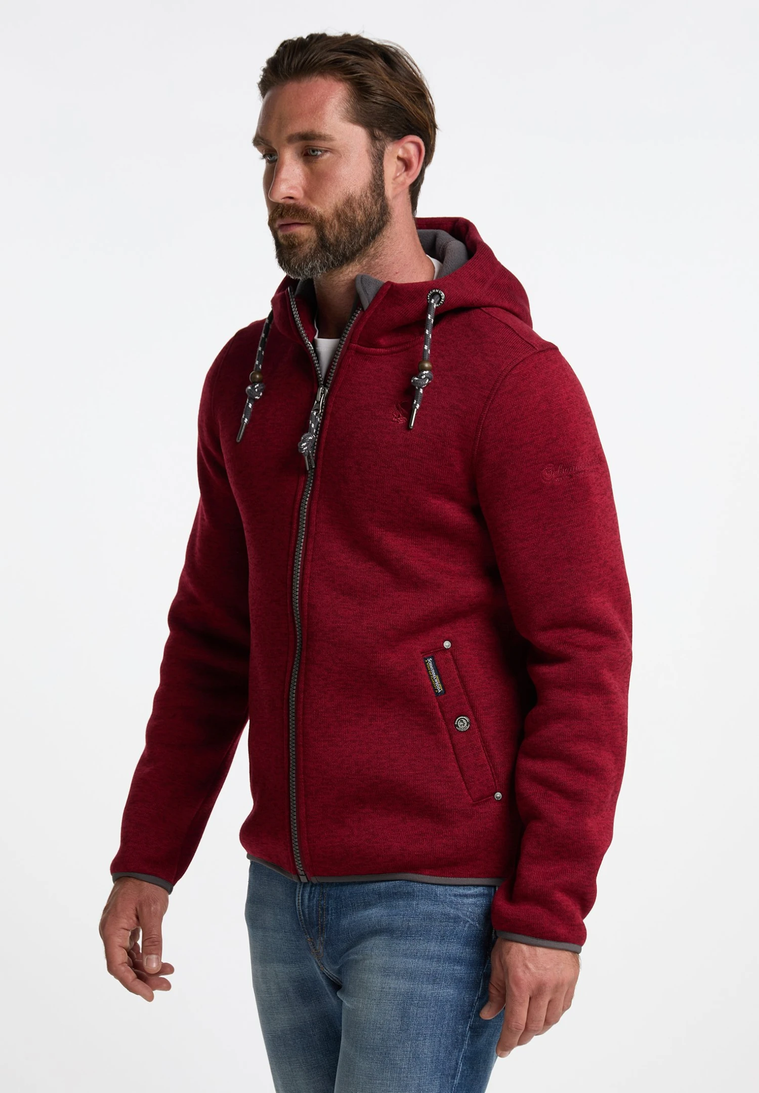 Schmuddelwedda PhilonCardiganDunkelrot Melange Uomo Maglieria WD222Q00V-G11 1 Schmuddelwedda PhilonCardiganDunkelrot Melange Uomo Maglieria WD222Q00V-G11