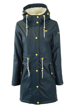 Schmuddelwedda Regenmantel Mit Webpelzfutter In Teddyoptik Kilata - Parka - Marine -Schmuddelwedda d11282b2bd96494ab5218d2938699675