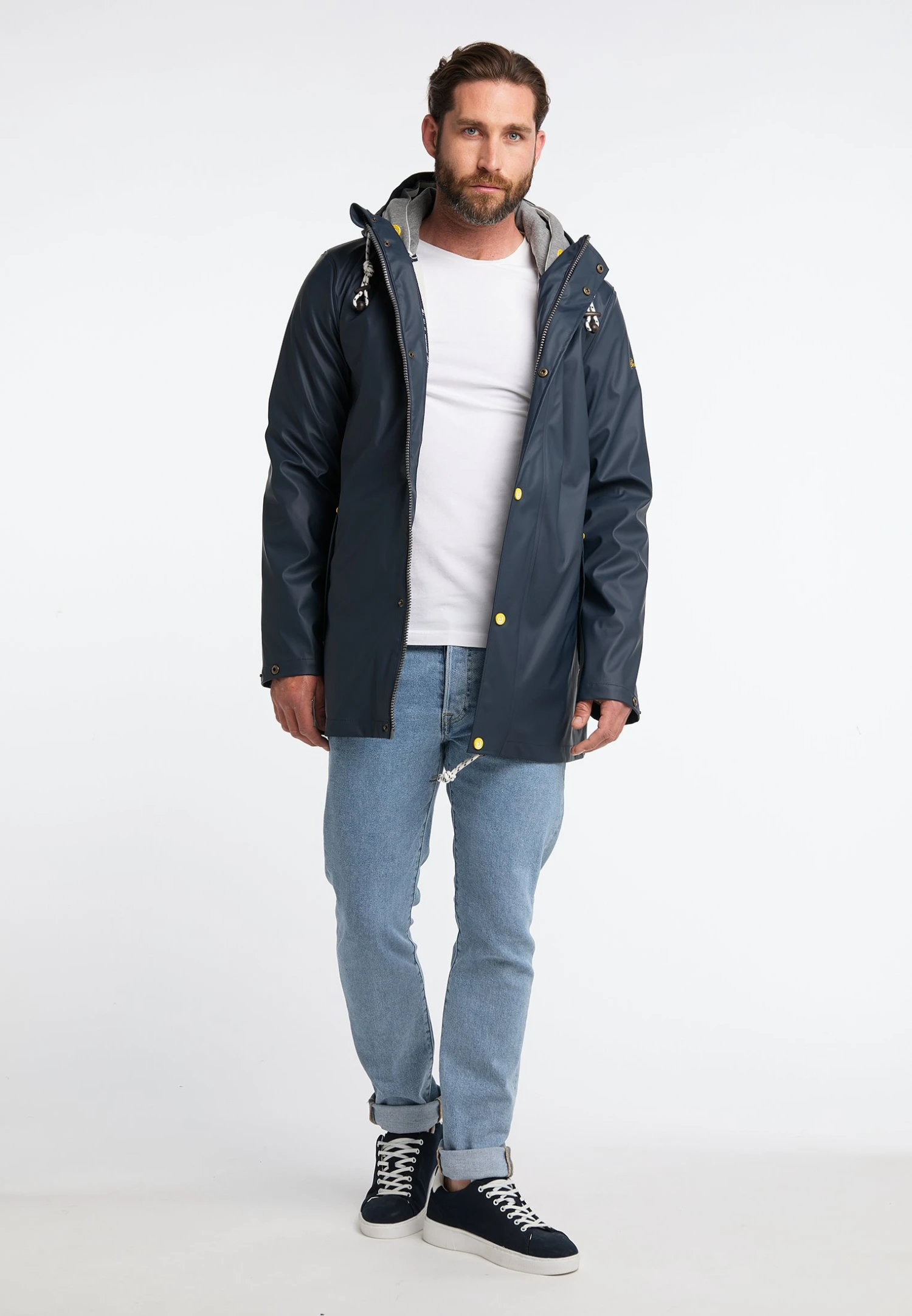 Schmuddelwedda 3-In-1ParkaMarine Grau Melange Uomo Cappotti WD222T08W-K13 2 Schmuddelwedda 3-In-1ParkaMarine Grau Melange Uomo Cappotti WD222T08W-K13 - immagine 2